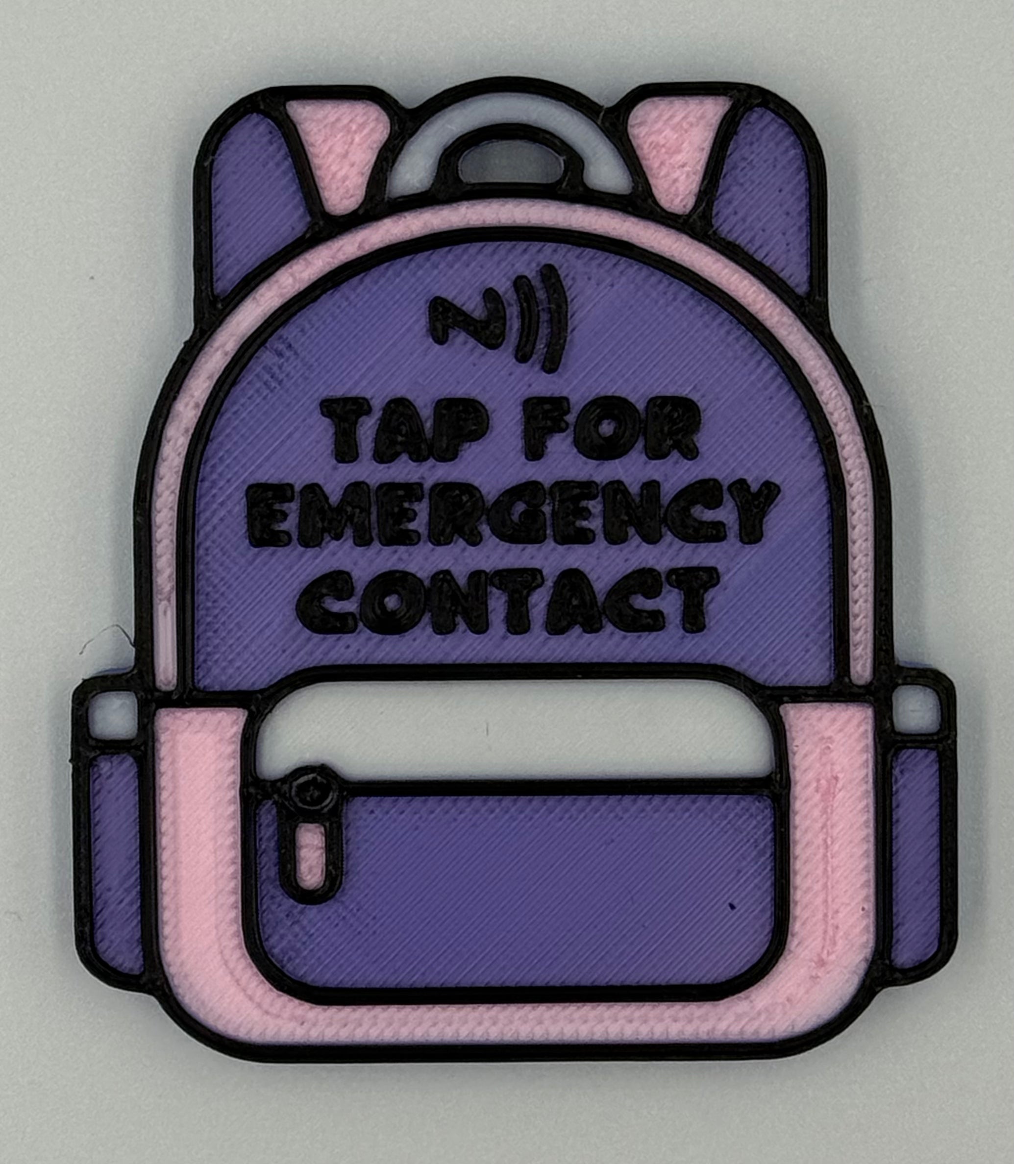 Backpack Contact Tag for kids